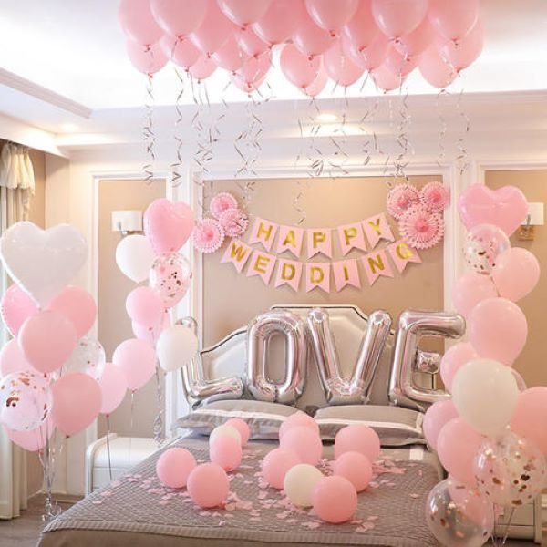 結(jié)婚喜房氣球布置圖片