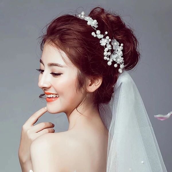 韓式唯美新娘發型圖片