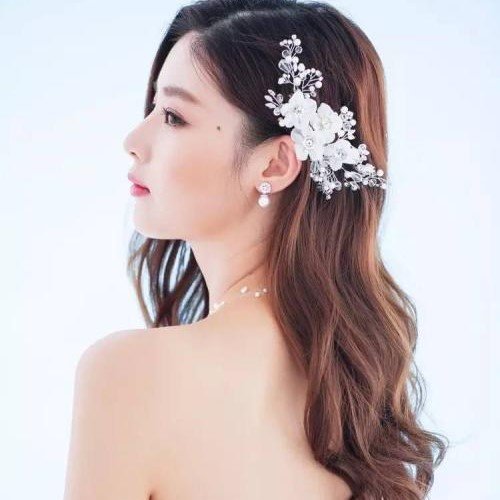韓式唯美新娘發型圖片