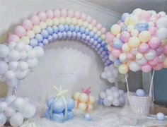 ?結婚氣球拱門圖片 結婚的氣球拱門怎么制作