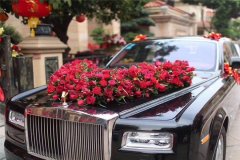 v型婚車扎花教程