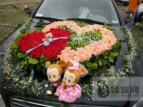 婚車裝飾 婚車裝飾圖片