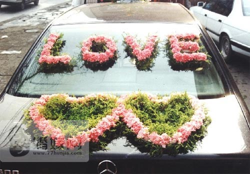 婚車裝飾 婚車裝飾圖片