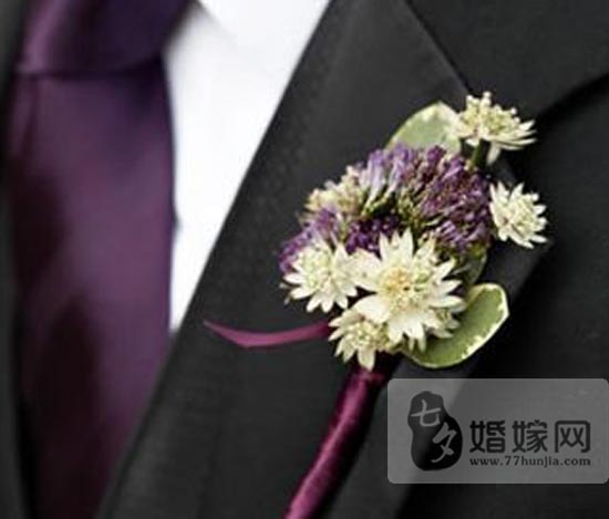 盤點不同類型的新郎胸花