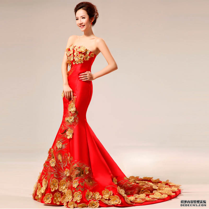 紅色婚紗禮服 婚紗圖片展示1.png