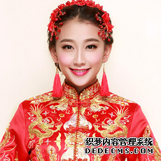 新娘旗袍發(fā)型圖片