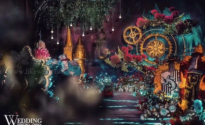 盤點: 主題婚禮怎么玩？ 這位新娘就去到了哈利