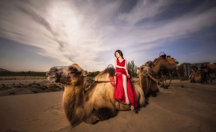 真實婚禮: 你沒有七彩祥云，那我就騎著駱駝去沙